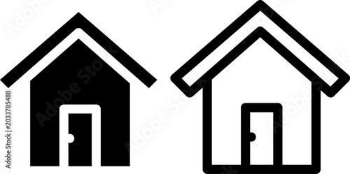 House structure with door icon