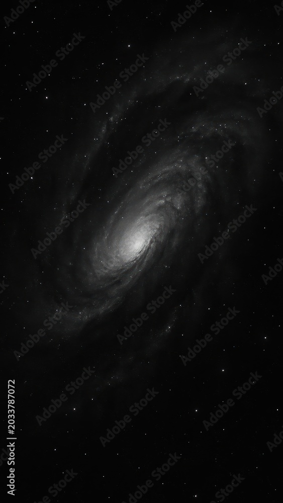 Obraz premium Majestic spiral galaxy in space