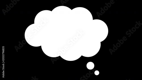 Popping Thought Bubble Alpha Overlay