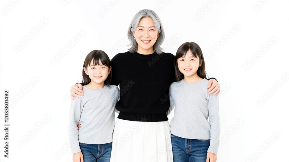 Obraz premium a portrait of three people