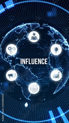 Influencer marketing concept. Business, Technology, Internet and network concept.
