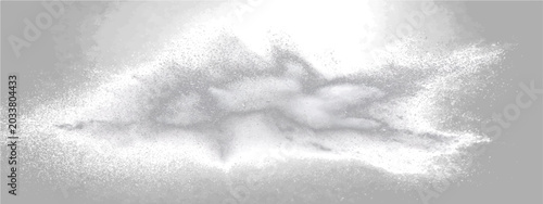 Tableau sur toile Abstract explosion dust cloud, chaotic particle dispersal, energetic pulverization event, dramatic atmospheric phenomenon, raw elemental force unleash