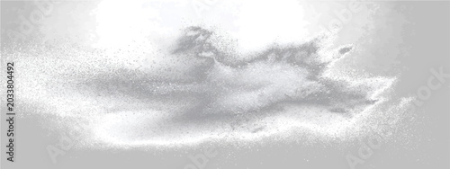 Tableau sur toile Abstract wisps ethereal smoke formation, suggesting transient and ephemeral essence, captured against luminous backdrop
