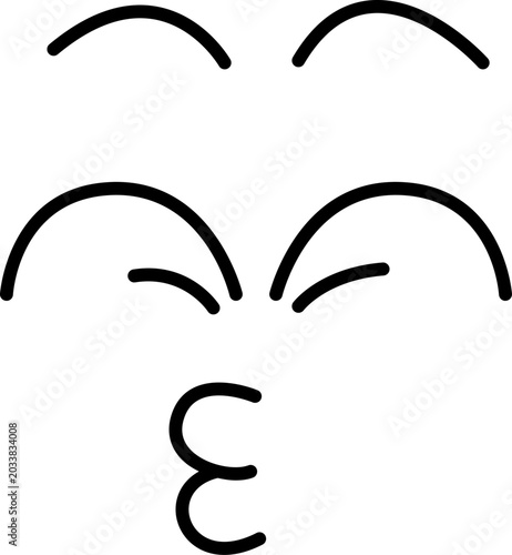 Tableau sur toile Kissing Face