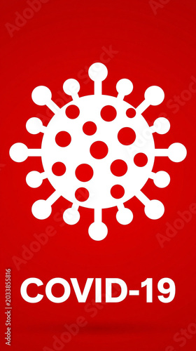 COVID-19 Virus Symbol: A st...