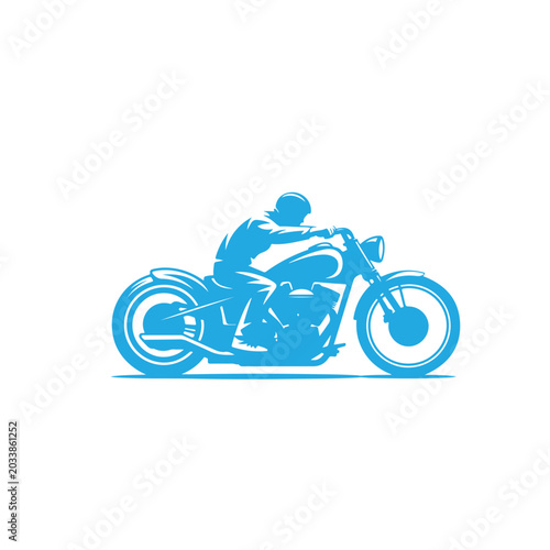 Foto motocross rider silhouette isolated on white