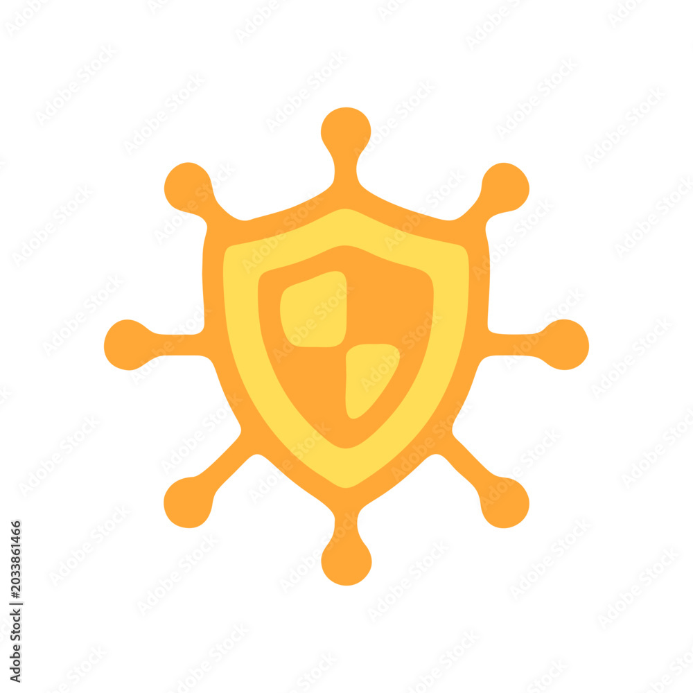 Fototapeta premium Abstract shield emblem design with stylized rays suitable for various applications