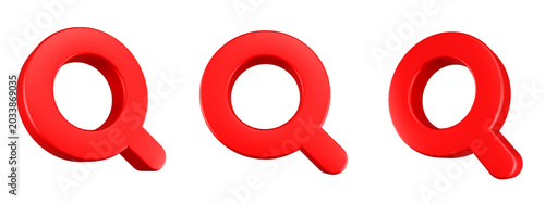 search icon 3d rendering