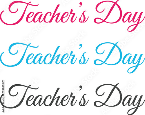 Teacher's day celebration typography Chinese