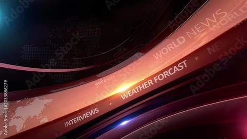 News Opener Intro Motion Graphic, High-energy news opener intro animation.
