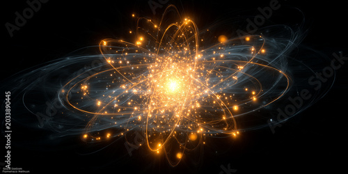 Radiant Core of Creation: Spirals, Particles, and the Fire of the Smallest Worlds, ai generated.