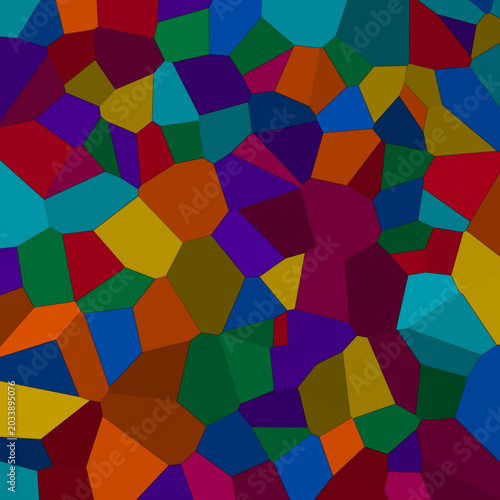 Colorful cell structures abstract pattern, geometric mosaic tile wallpaper