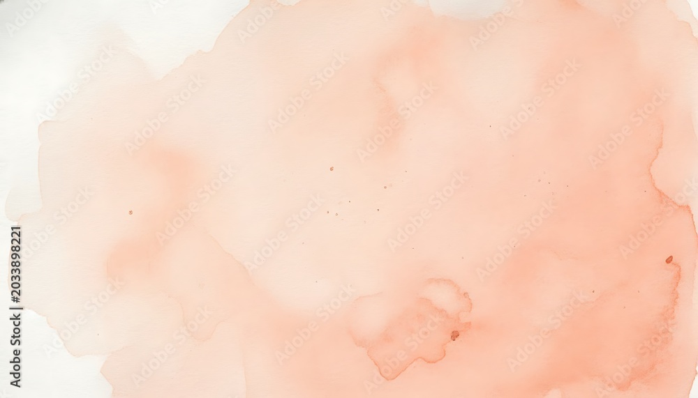 Fototapeta premium Soft Peach Watercolor Texture Abstract Background