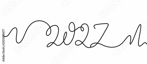 2027 Curly Line Numbers Vector Illustration PNG Transparent Background