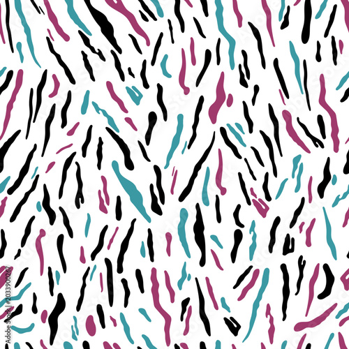 Tiger print pattern seamless for printing, cutting, crafts, stickers, stencils, web, book cover or decorate wrap paper and more.