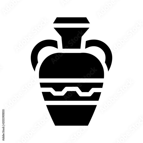 amphora solid icon illustration vector graphic.eps