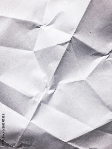 Creased paper texture overlay effect, detailed Crumpled blank paper, Wrinkled surface document or paper
