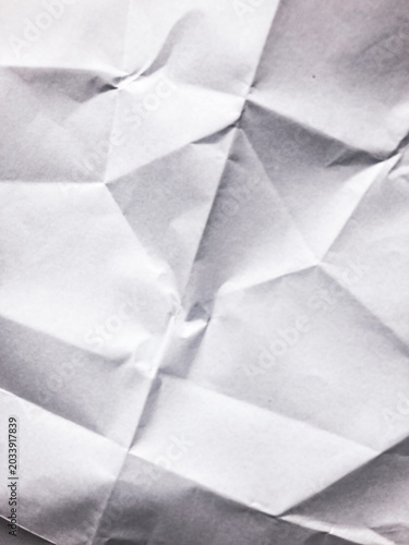 Creased paper texture overlay effect, detailed Crumpled blank paper, Wrinkled surface document or paper