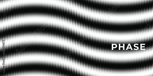 Foto Optical Phase Waves – Futuristic Monochrome Distortion with Cinematic Signal Mot