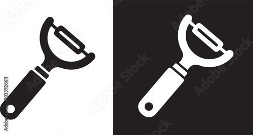 Tableau sur toile Vegetable peeler icon,vector