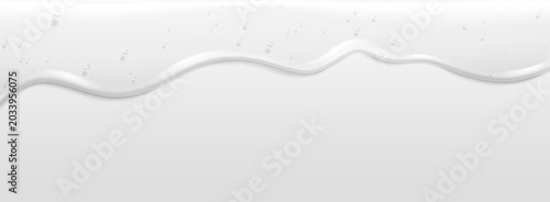 Photography Flowing gel liquid with transparent texture on white background