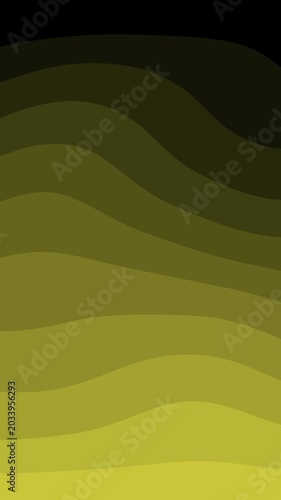 Yellow Abstract Wave Motion Background | Smooth Flowing Light Animation in 4K UHD
