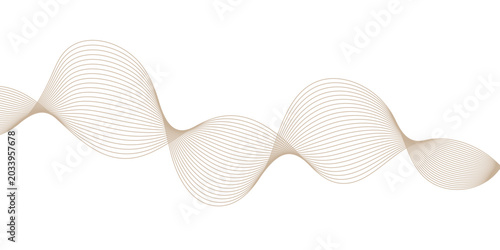 Foto Elegant Abstract Beige Wave Vector Background with Smooth Flowing Curves and Min