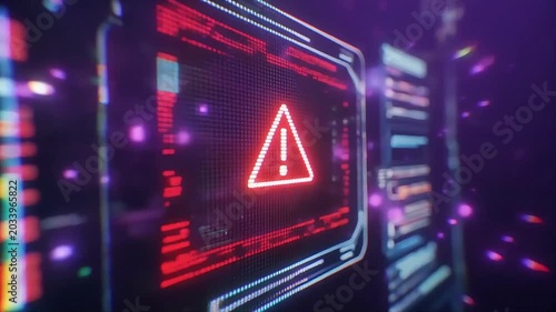 Digital code stream overlaying a futuristic computer processing chip with glowing data particles moving in a cinematic motion sequence