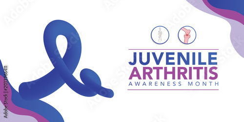Bild auf Leinwand Juvenile Arthritis awareness month is observed every year in July