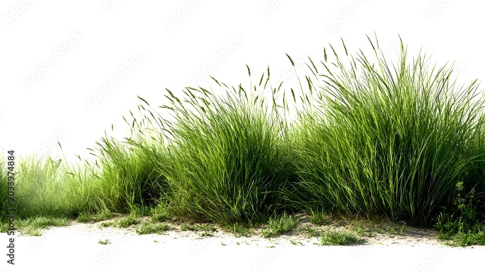 Fototapeta premium grass isolated on white background High-resolution image