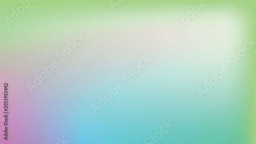 An abstract colorful background features a soft blur of rainbow gradient lines, blending bright blue, green, and orange textures into a dynamic digital art wallpaper design