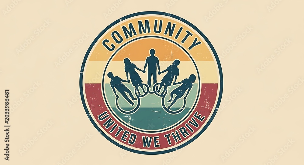 Fototapeta premium Community unity symbol
