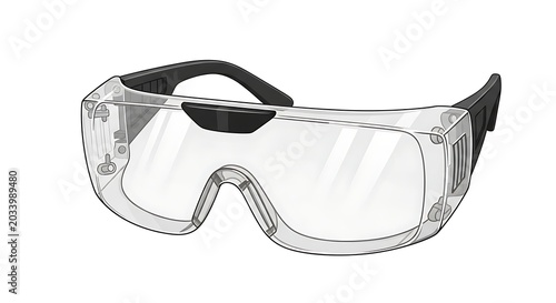 Safety goggles illustration