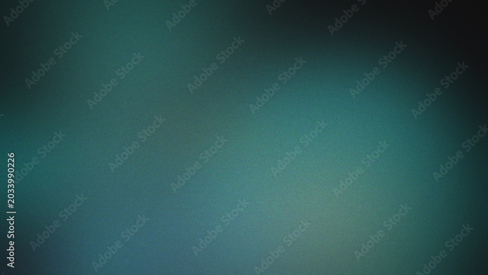Fototapeta premium Dark teal and black grainy textured abstract background, with subtle gradient, and soft vignette effect