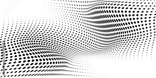 Fotografie Halftone faded gradient texture