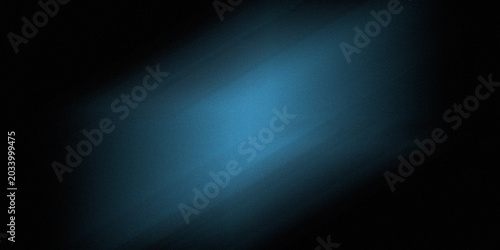 Bild auf Leinwand Abstract blue light beam on a dark grainy background, suggesting ethereal glow and mystical ambiance with soft light effects