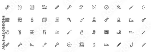 Schilderij op canvas Shoemaker icon pack