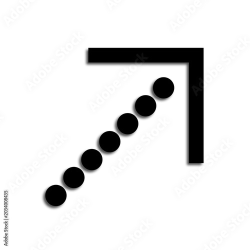 black down arrow icon