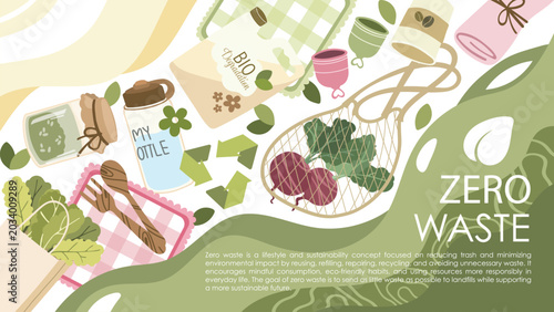 Zero Waste Lifestyle Poster Template