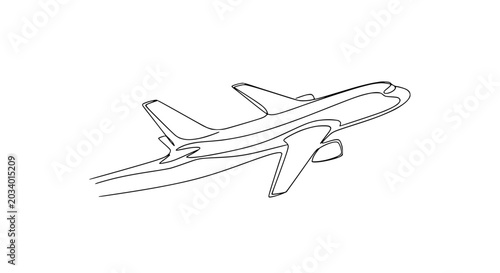 Photos Airplane flying through clear sky 2.