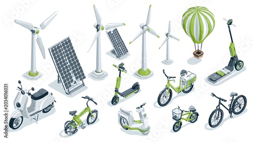Renewable Energy Eco Vehicles and Infrastructure Collection.