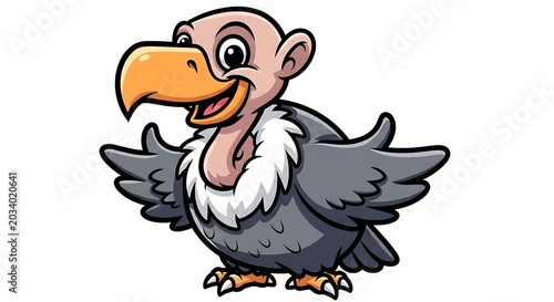 Cartoon vulture illustration