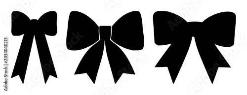 Bild auf Leinwand Solid black icon, white background: new arrival ribbon icon set with simple line