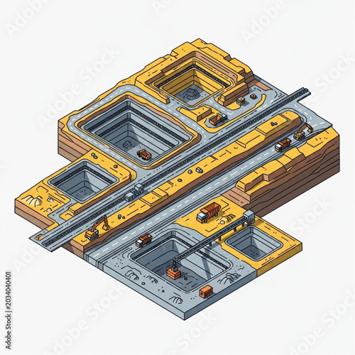 Isometric View of Complex Mechanical Device with Gears and Components.