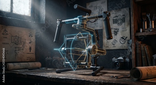 High-Tech Camera Equipment in a Studio