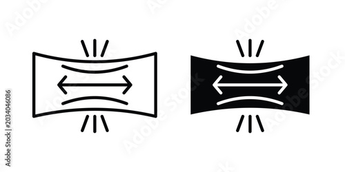 Fotografía Stretchable icon vector Illustration, Solid and stroke Style Icon
