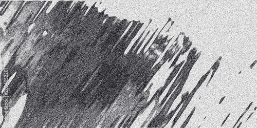 Schilderij op canvas Abstract monochrome background with a dense cluster of diagonal brush strokes an