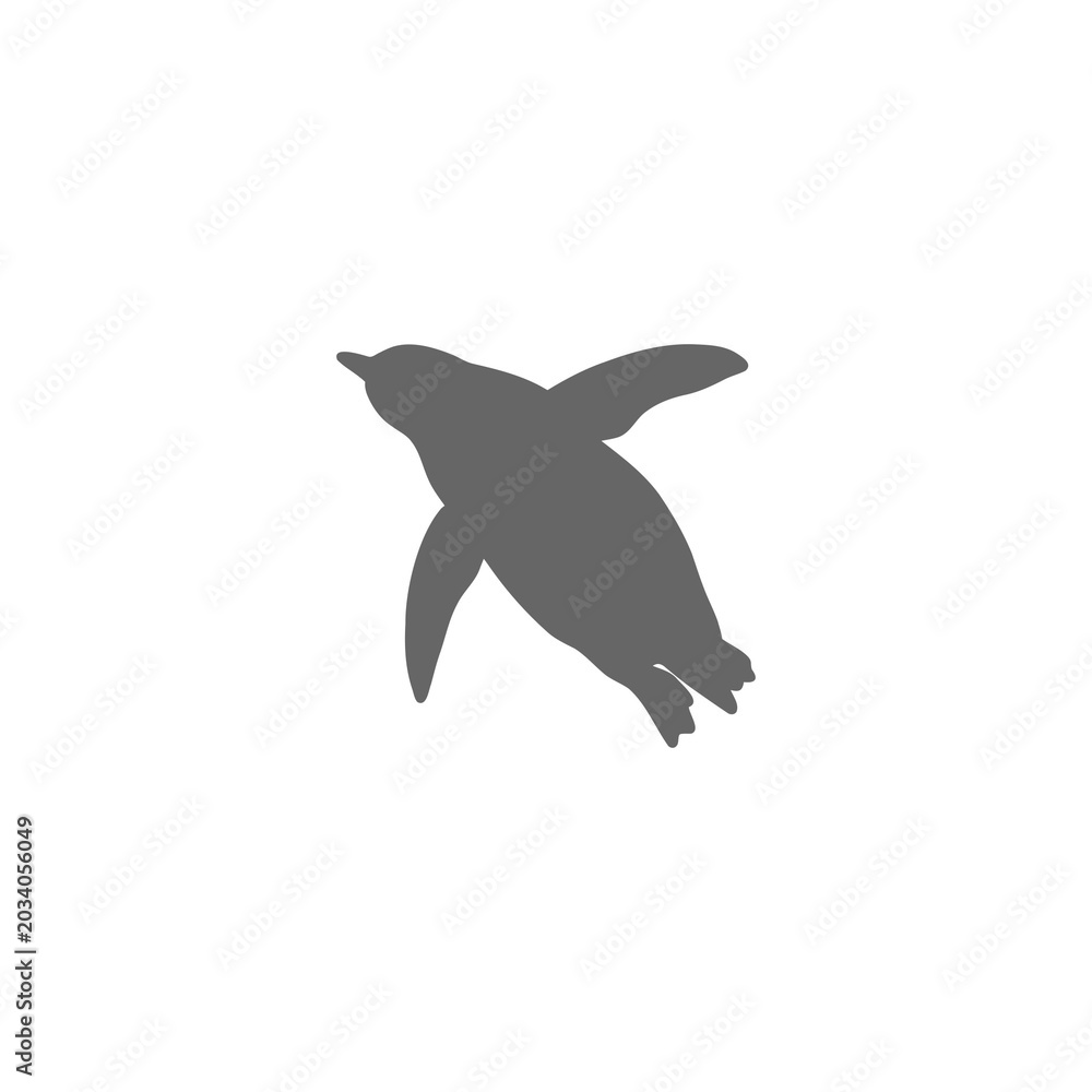 Fototapeta premium Penguin Silhouette Icon