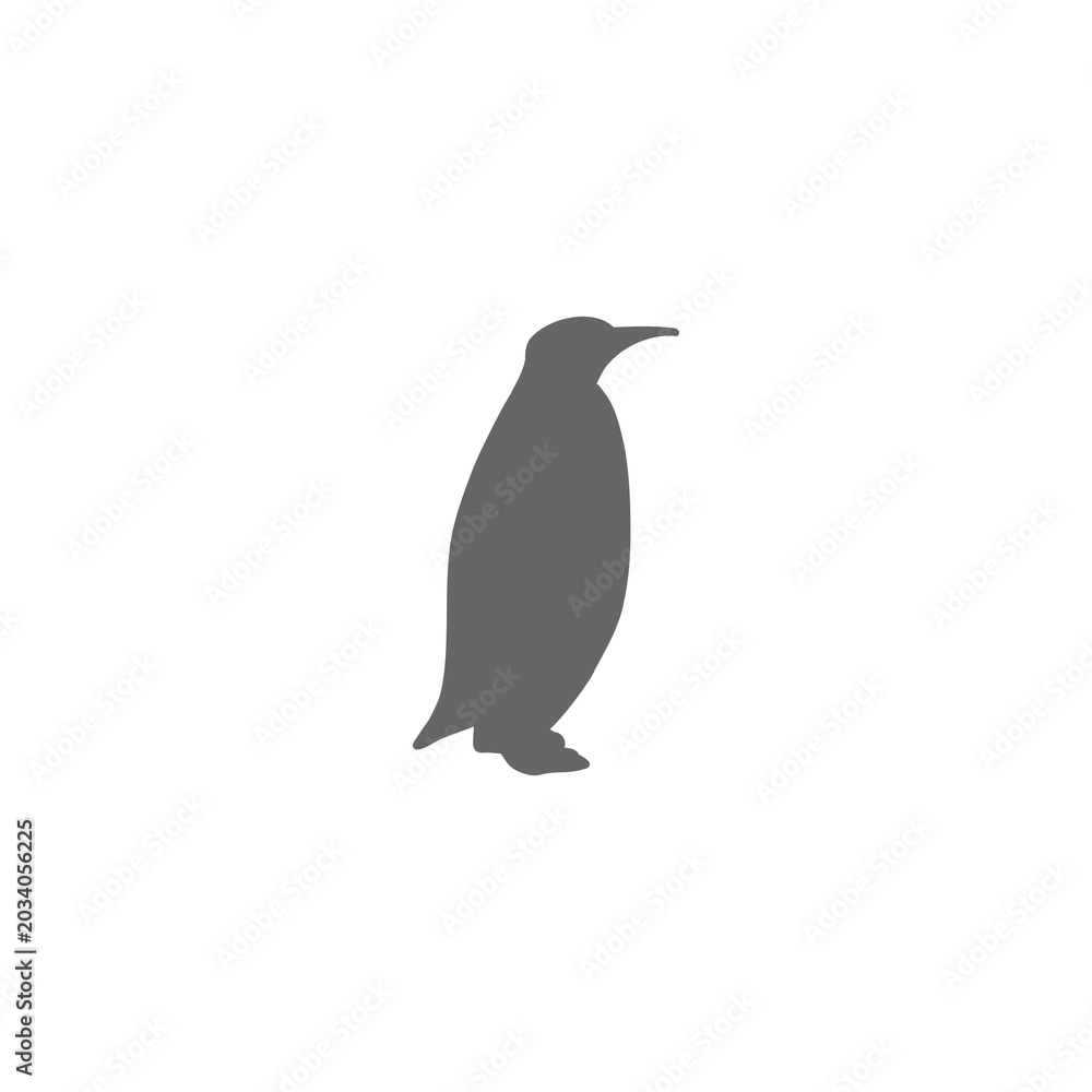 Obraz premium Penguin Silhouette Icon for Wildlife and Nature
