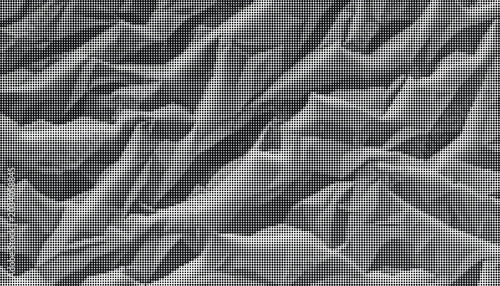 Tableau sur toile A detailed close-up view of crumpled paper texture